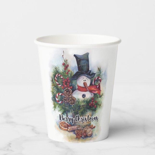 Gobelets En Papier Joyeux Noël (Verso)