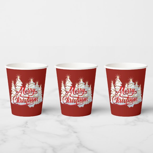 Gobelets En Papier Joyeux Noël  (Multi)