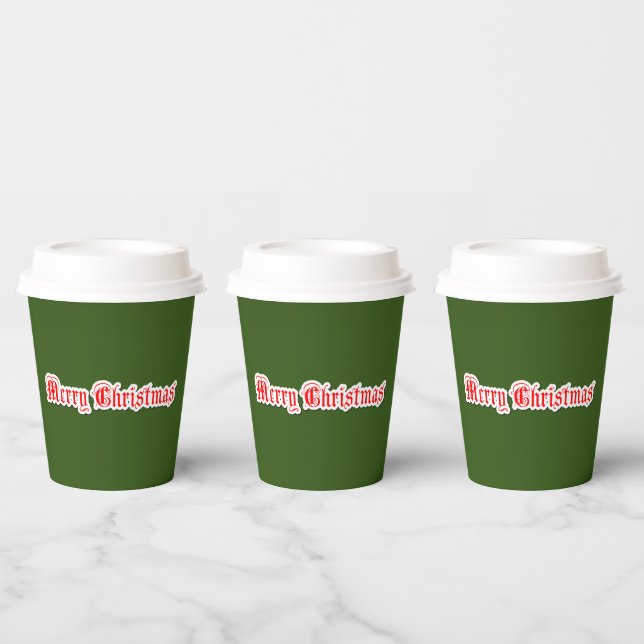 Gobelets En Papier Joyeux Noël (Multi)