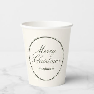 Gobelets En Papier Joyeux Noël éditorial élégant