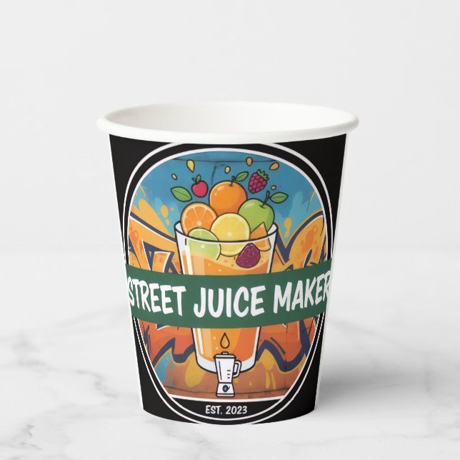 Gobelets En Papier Jus de fruit (Recto)