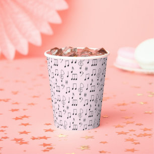 Gobelets En Papier Juste Noté rose