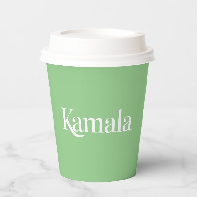 Gobelets En Papier Kamala Brat Kamala Harris pour le président 2024 (Recto)