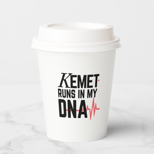 Gobelets En Papier Kemet Runs in My DNA |  (Recto)
