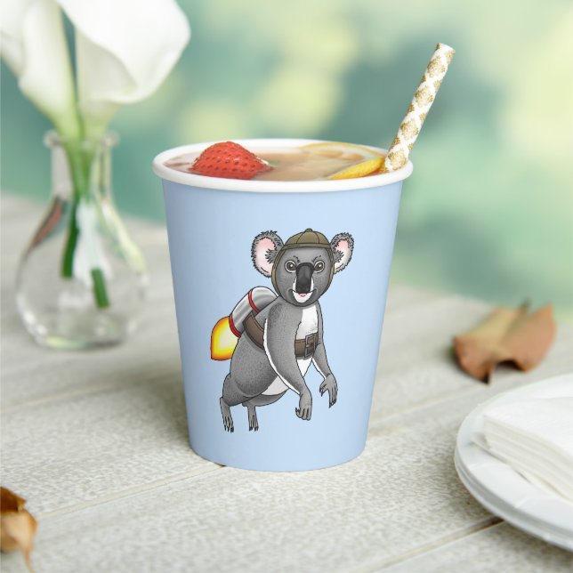 Gobelets En Papier Koala Bear Fusée (Insitu)