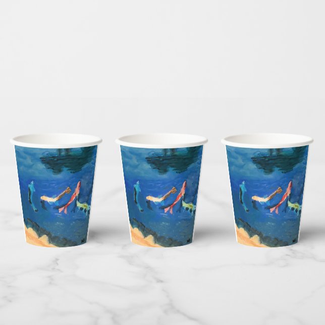 Gobelets En Papier Koi Pond (Multi)