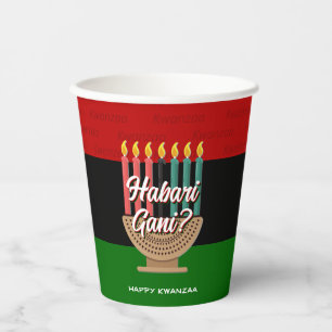 Gobelets En Papier Kwanzaa HABARI GANI