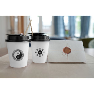Gobelets En Papier La balance : Ba Gua, huit trigrammes yin yang TCM