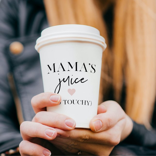 Gobelets En Papier La citation amusante du jus de maman | Meilleur ca (Créateur téléchargé)