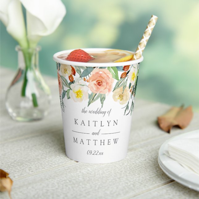 Gobelets En Papier La collection de Mariages Spring Blossoms (Insitu)