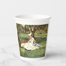 Gobelets En Papier La famille Monet dans son jardin Edouard Manet