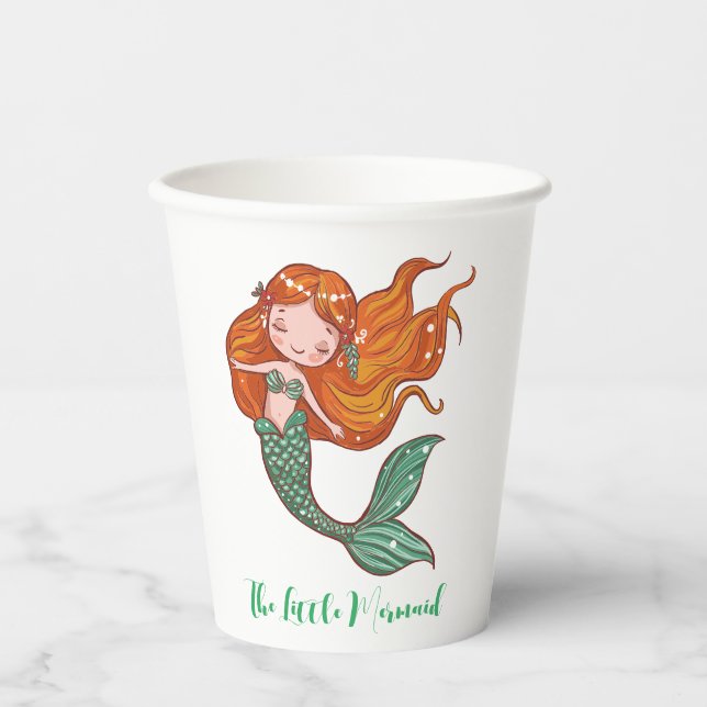 Gobelets En Papier La Petite Sirène (Recto)