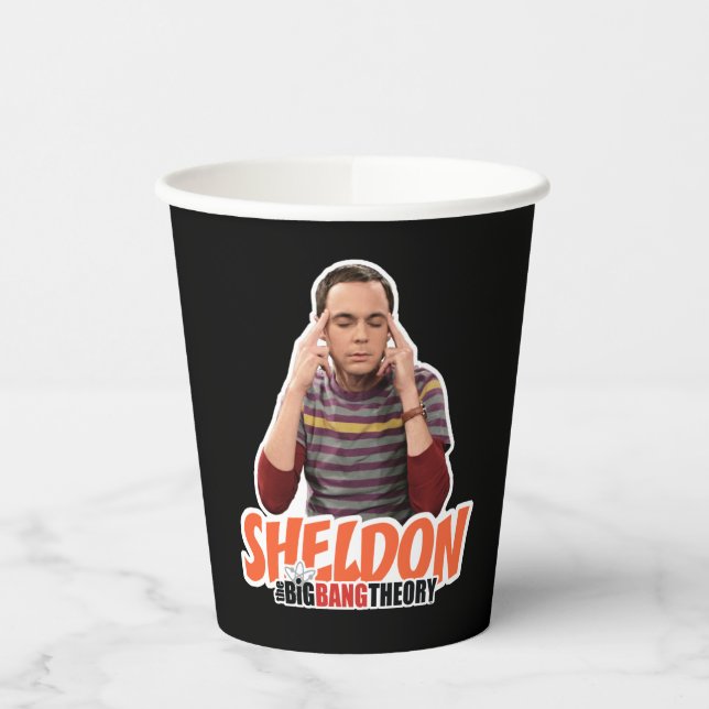Gobelets En Papier La théorie du Big Bang | Sheldon (Gauche)