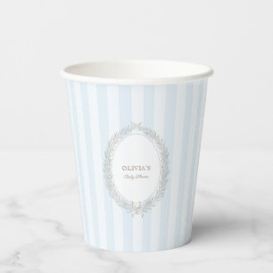 Gobelets En Papier Laduree French Caffee Pâtisserie Boulangerie Bleu