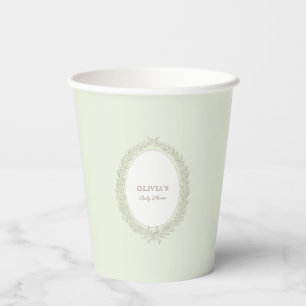 Gobelets En Papier Laduree French Caffee Patisserie Boulangerie Green