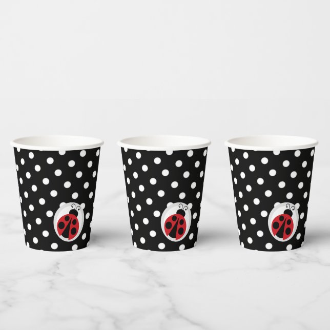 Gobelets En Papier Ladybug Baby shower ou fête d'anniversaire (Multi)