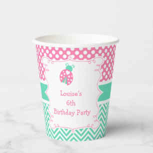 Gobelets En Papier Ladybug Ladybird Birthday Party