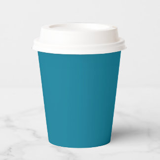 Gobelets En Papier lagon bleu #087b98