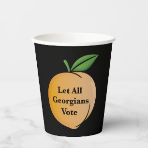 Gobelets En Papier Laissez tous les Georgiens voter