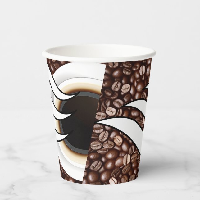 Gobelets En Papier L'amour du café (Recto)