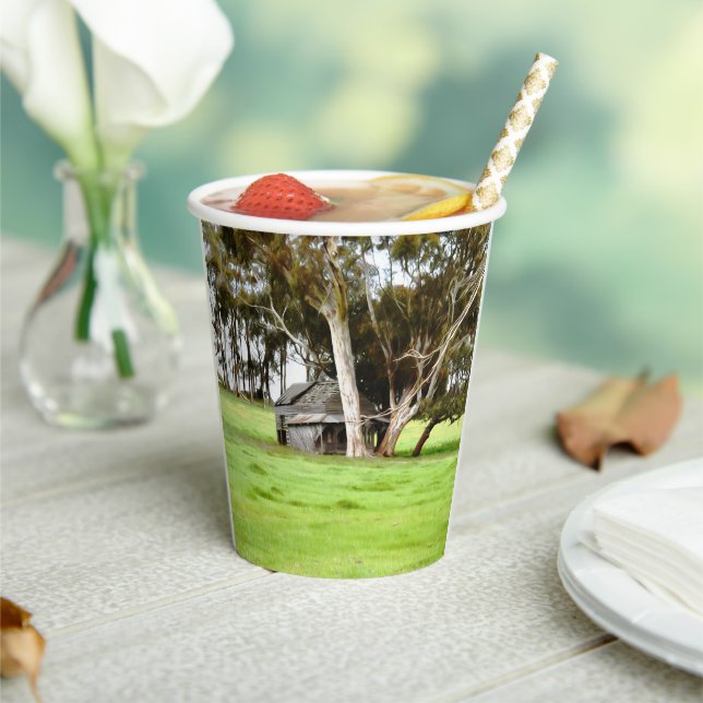 Gobelets En Papier L'Ancienne Cabane En Bois (Insitu)