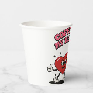 Gobelets En Papier Le Café Fait Sourire Mon Coeur