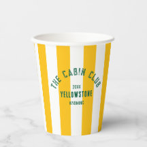 Le Club Cabine Custom Crest Yellow Park Stripe