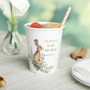 Gobelets En Papier Le délice de la nature Classique Rabbit tasse en p