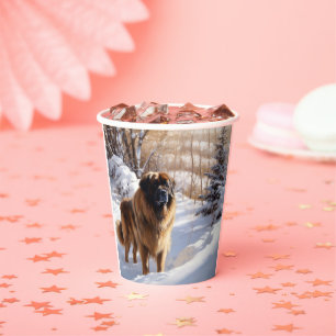 Gobelets En Papier Leonberger Laissez-le neiger Noël
