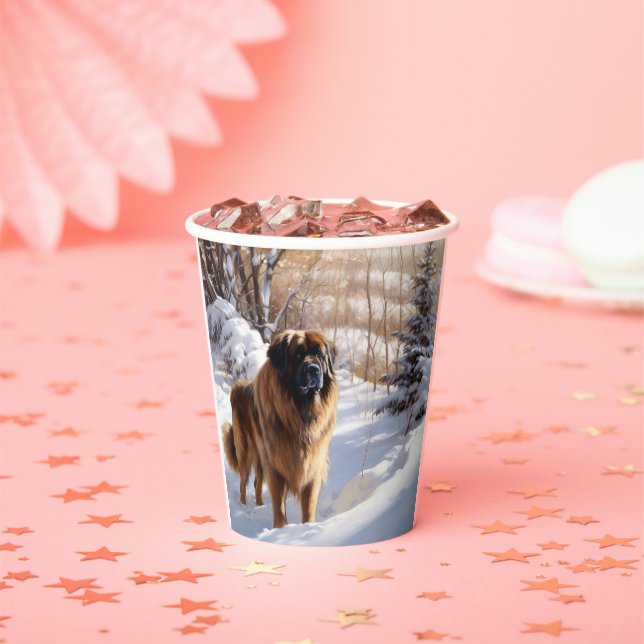 Gobelets En Papier Leonberger Laissez-le neiger Noël (Insitu)