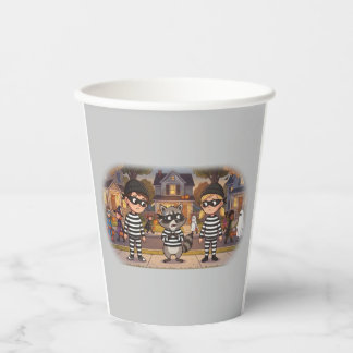 Gobelets En Papier Les Bandits Raton Laveur d'Halloween