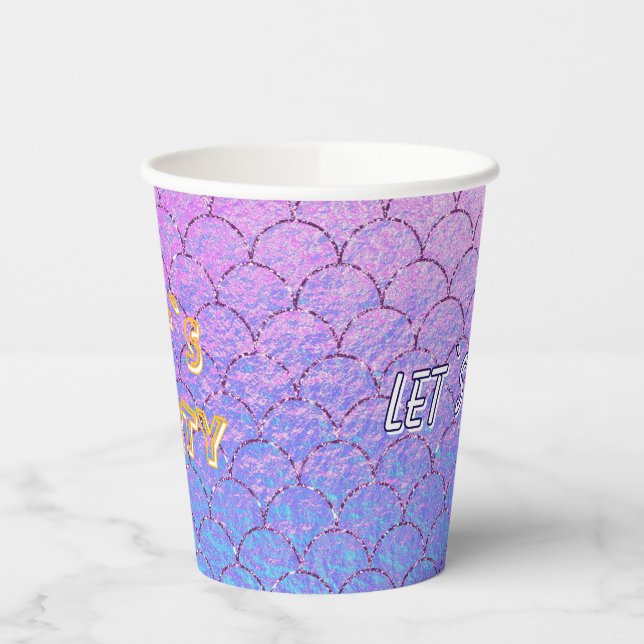 Gobelets En Papier Let`s party mermaid tail (Gauche)