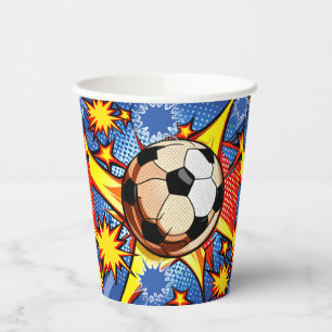 Gobelets En Papier L'explosion du football