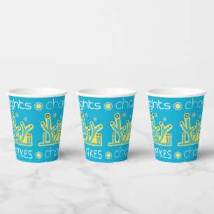 Gobelets En Papier Lights Latkes Chanukah 8 oz.
