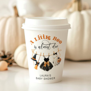 Gobelets En Papier Little Boo est presque dû Clotheslie baby shower