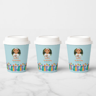 Gobelets En Papier Little Dino 1st Birthday Paper cup