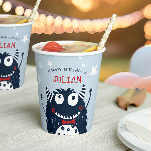 Gobelets En Papier Little Monster Fête Anniversaire de enfant personn