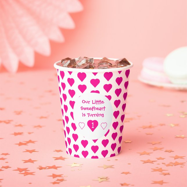 Gobelets En Papier Little Sweethee 1er anniversaire (Insitu)