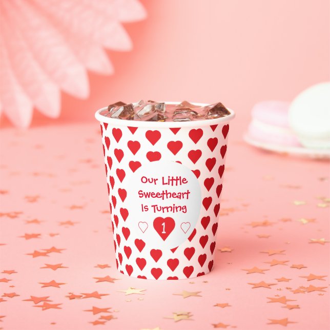 Gobelets En Papier Little Sweethee 1er anniversaire (Insitu)