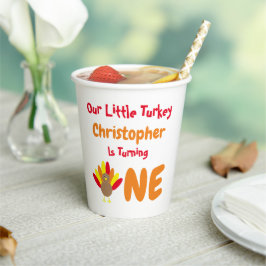 Gobelets En Papier Little Turkey 1er anniversaire