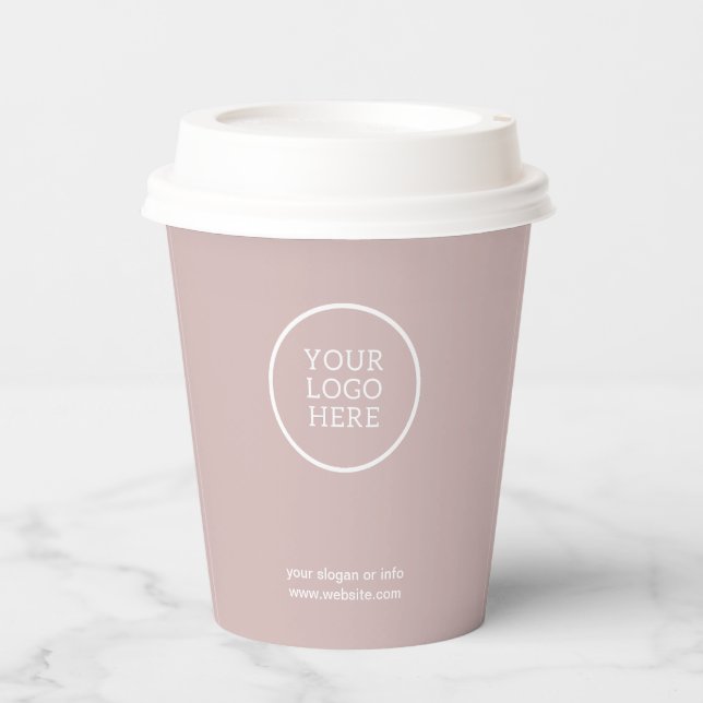 Gobelets En Papier Logo d'entreprise | Design moderne professionnel (Recto)