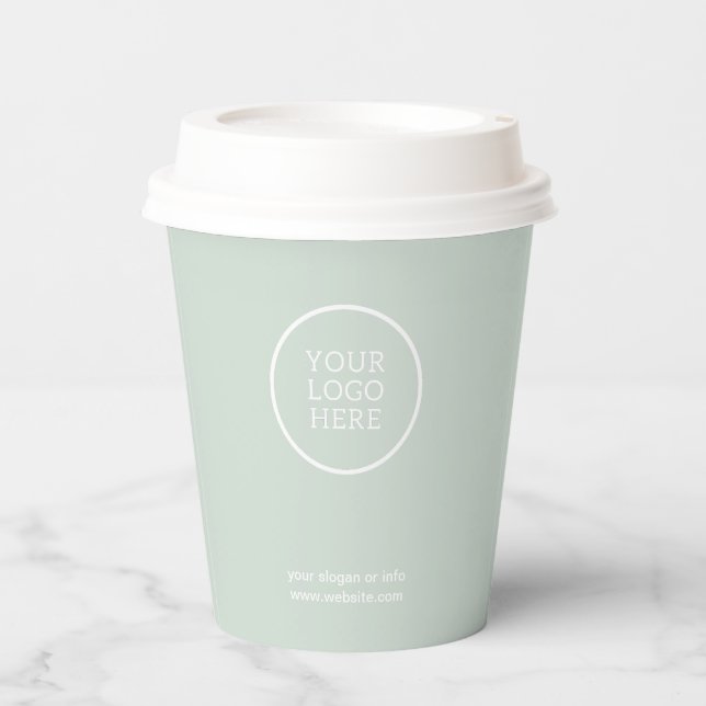 Gobelets En Papier Logo d'entreprise | Design moderne professionnel (Recto)