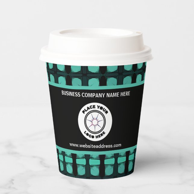 Gobelets En Papier Logo d'entreprise Promotionner Personnaliser (Recto)