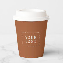 Logo minimal de l'entreprise en terre cuite pour l