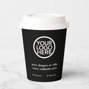 Gobelets En Papier Logo promotionnel personnalisé