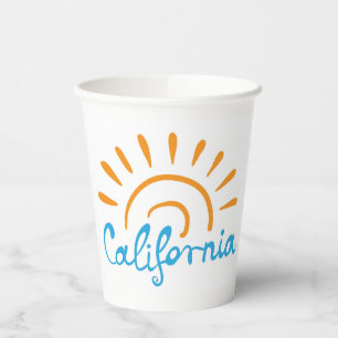 Gobelets En Papier Logo Sunny California