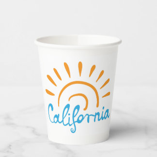 Gobelets En Papier Logo Sunny California