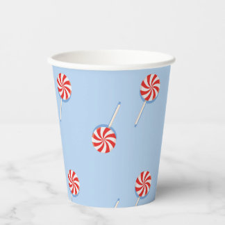 Gobelets En Papier Lollipop Sweet Candy Blue Anniversaire de enfant P