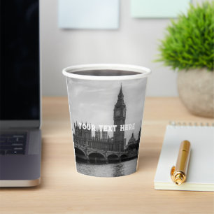 Gobelets En Papier Londres Angleterre Royaume-Uni Big Ben UK