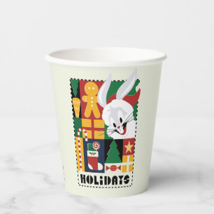 Gobelets En Papier LOONEY TUNES™ BUGS BUNNY™ Holidays Badge